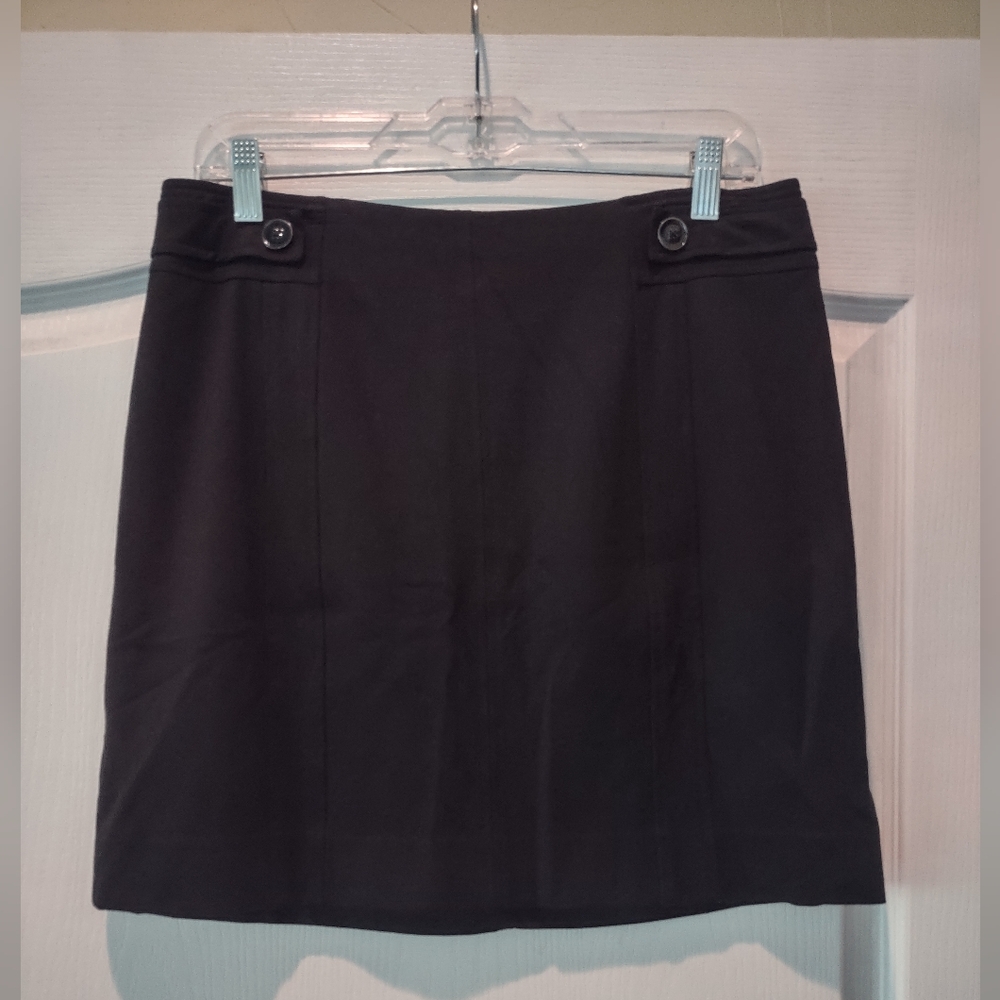 White House Black Market Mini Skirt with Button Accents Size 10